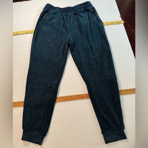 Brooklyn Laundry Men’s Jogger Style Henley Sweat Pants Size Large Teal Blue